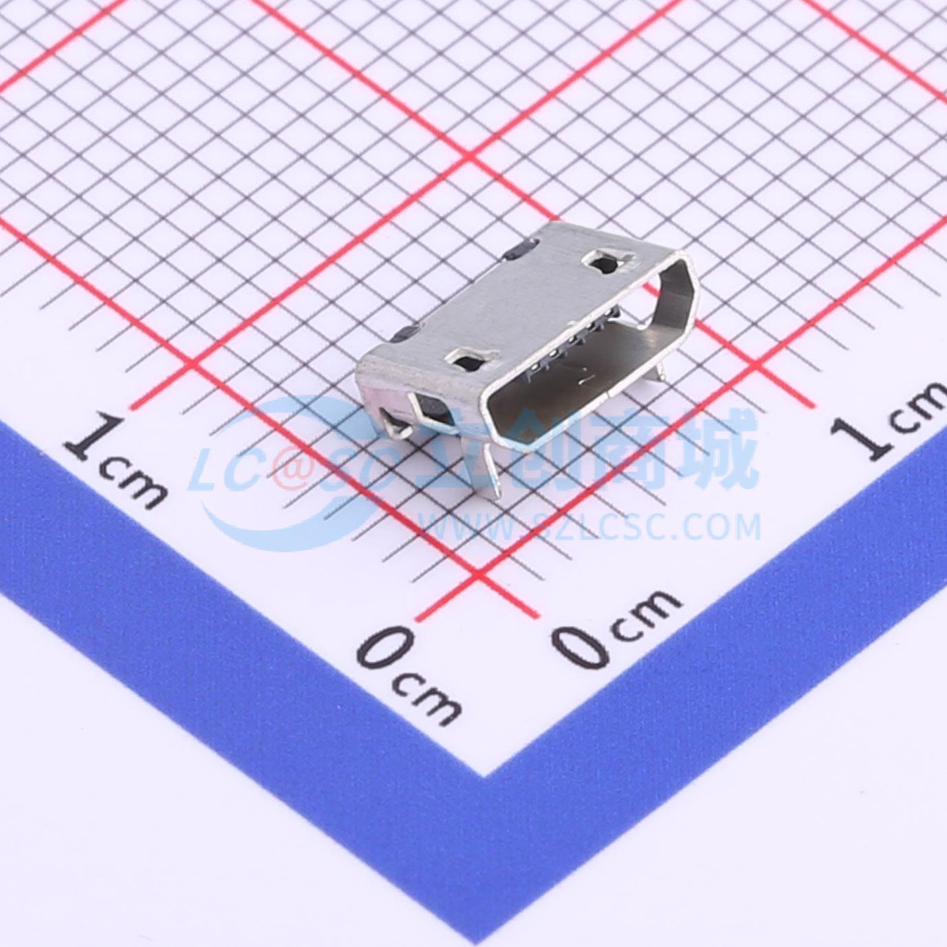 USB连接器 MICRO-02-G4P1-A1T2 SMD 母 卧贴 原装 电子元器件配单