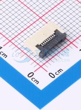连接器 FPC-0.5FX-9PWCR-H20 SMD,P=0.5mm,卧贴 翻盖式 9P 下接