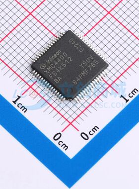 单片机(MCU/MPU/SOC) XMC4400F64K512BA TQFP-64(10x10) 原装正品