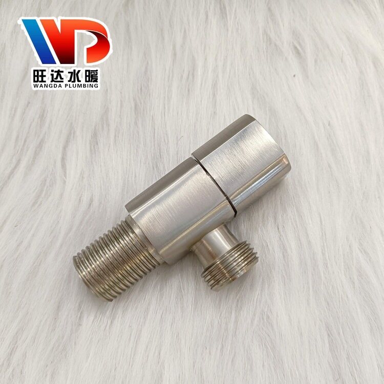 三叶草不锈钢角阀八角拉丝工艺加长六角轮冷热水阀门一个