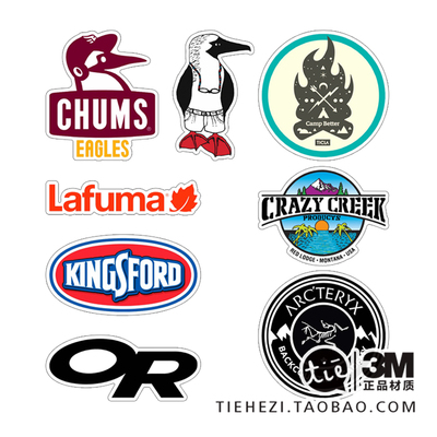 户外露营贴纸吉他防水笔记本电脑