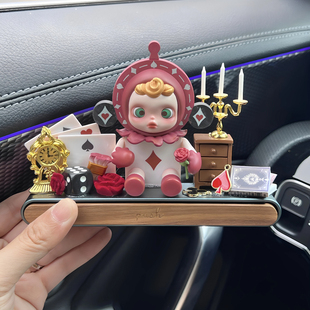 泡泡玛特底座车载摆件挂件平日奇境diy临时停车牌挪车装 梦想加 饰