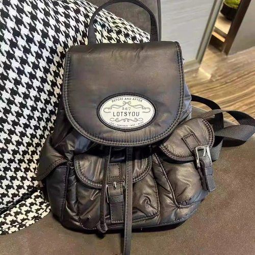 lotsyou背包JENNIE金智妮同款设计师品牌多口袋双肩包女