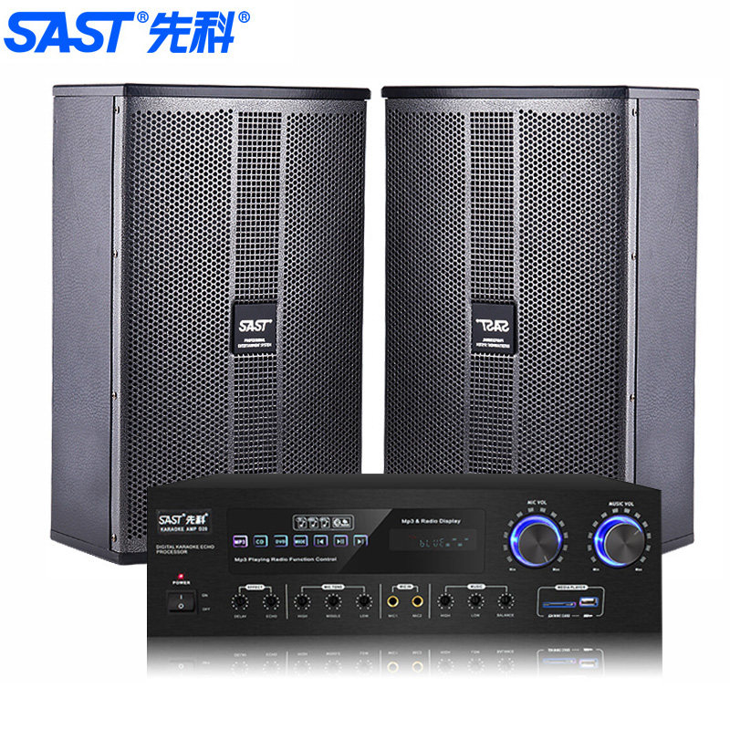 SAST/先科K8家庭KTV会议室音响套装 背景音乐会议麦克风壁挂音箱