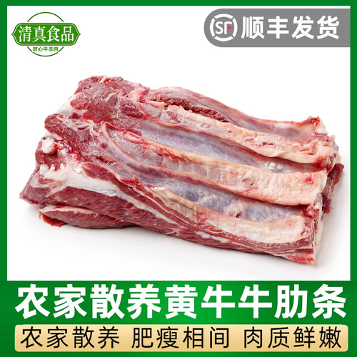 清真牛肋条新鲜烧烤食材冷冻限时