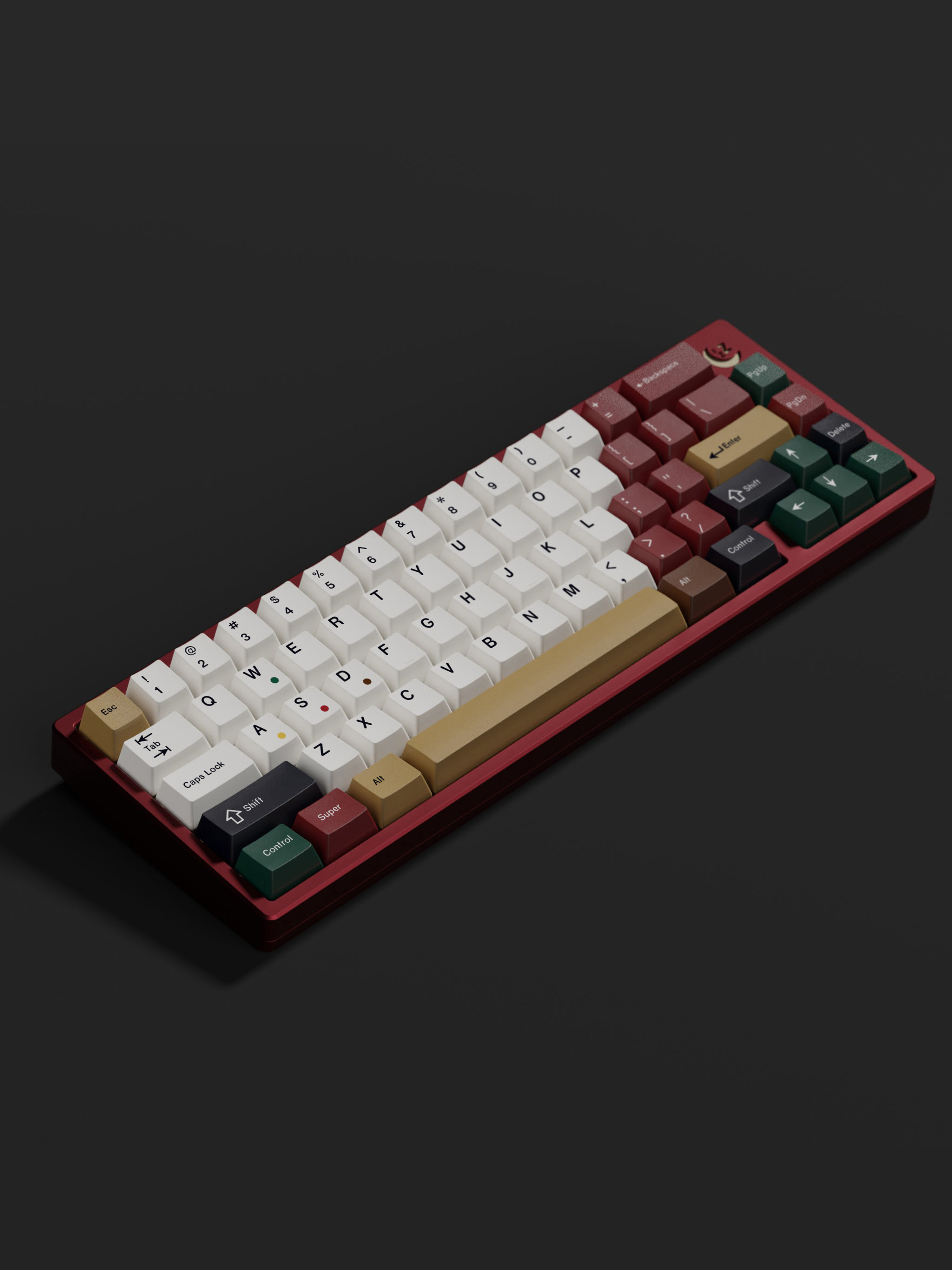 MIXED LIGHTS - RETRO MIXED LIGHTS CUSTOMIZED KEYBOARD PBT DYE SUBLIMATION ORIGINAL HEIGHT KEYCAPS