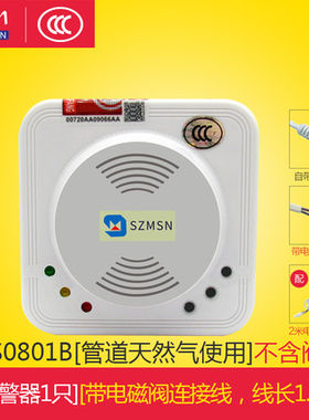 迈思通家用厨房天然气煤气电磁阀机械手自动关阀气体泄露报警器