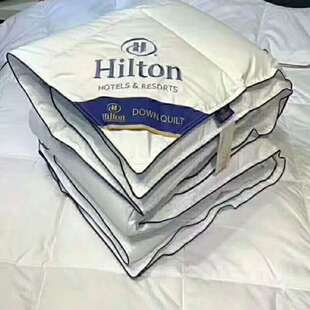 正品希尔顿羽丝绒被春秋被加厚保暖冬被单人宿舍被子被芯学生被