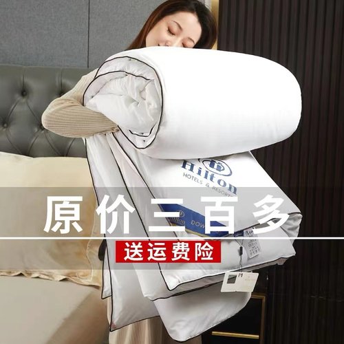 出口希尔顿酒店羽丝绒春秋被夏凉被空调被子被芯冬被棉学生宿舍被