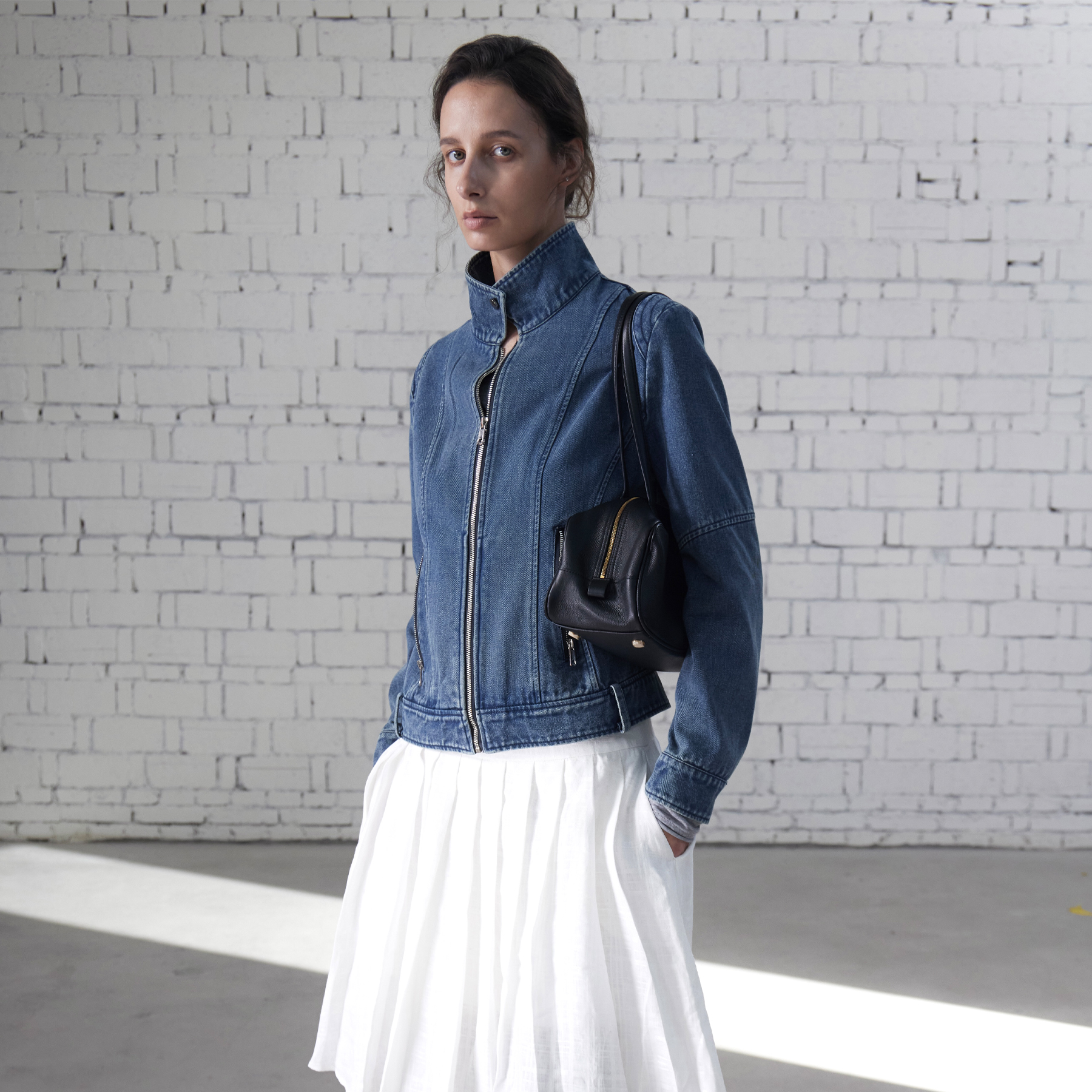 重工洗水丹宁短款外套