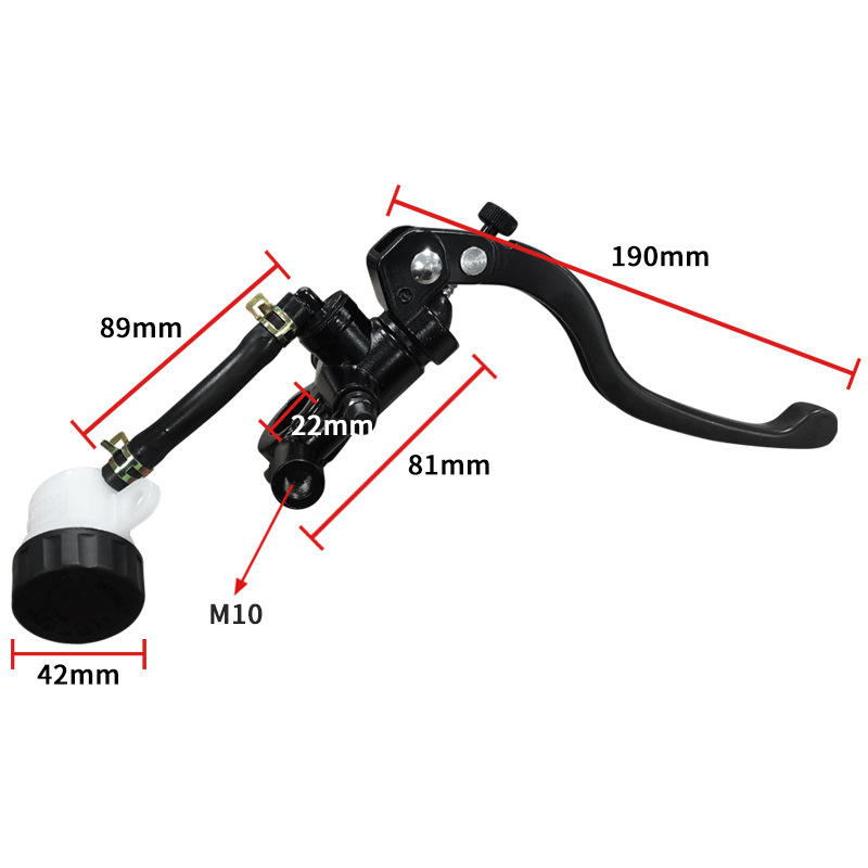 摩托车电摩改装配件刹车上泵改装液压直推上泵可调试左右上泵总成