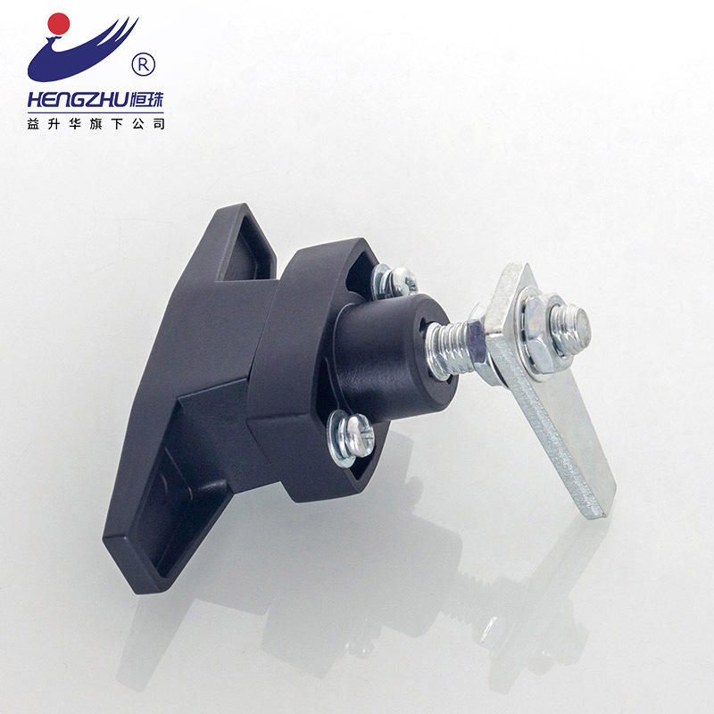 恒珠柜锁 MS101-1-2 配电柜门锁 黑色T型把手锁 厂家直发