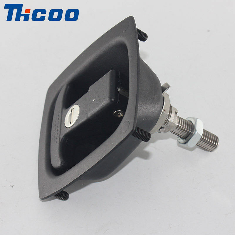 斯科MS858-1C面板机械门锁  提转T型手柄压缩式面板锁A7881厢式锁