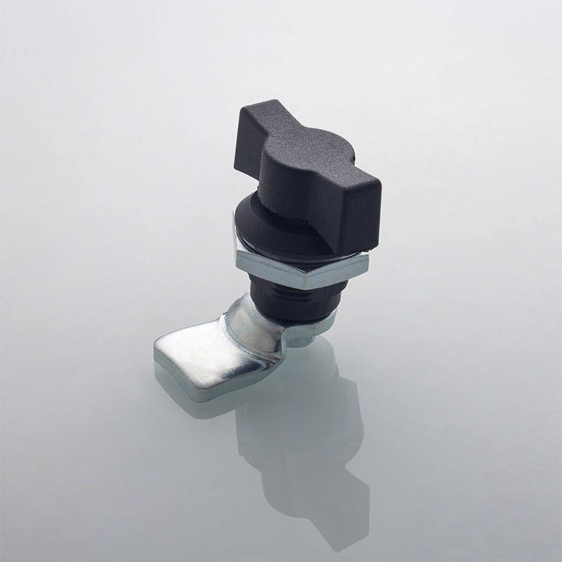 恒珠柜锁 MS722 黑色转舌锁 电柜门锁 配电箱锁 厂家直发