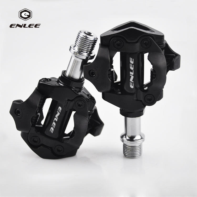 ENEE 山地自行车锁踏 尼龙自锁脚踏SPD系统 DU+培林 踏板 带锁片