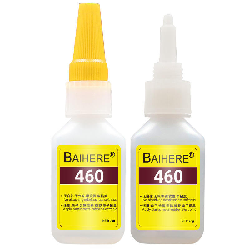 厂家460胶水透明不发白胶水耳机芯片电镀金属瞬间强力胶快干