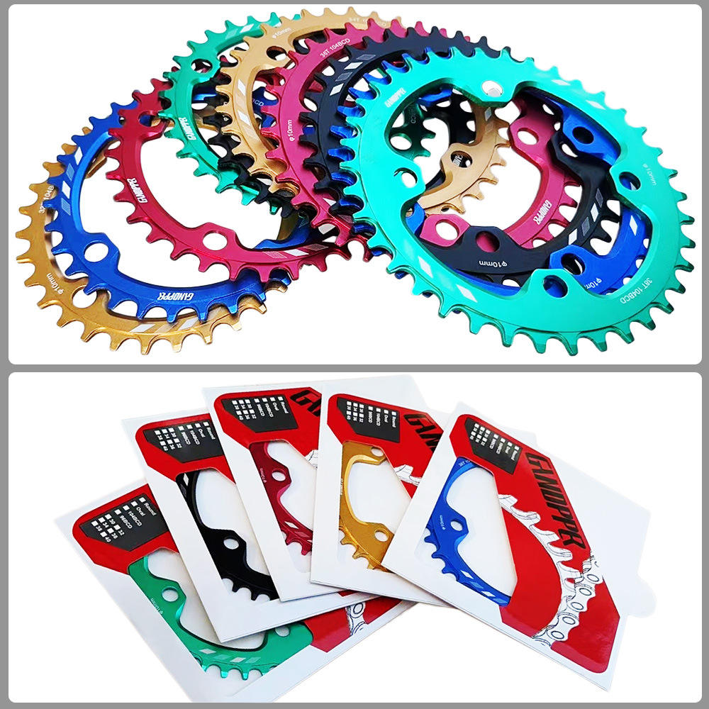 山地车104BCD牙盘32T34t自行车正负齿盘片36T38t曲柄铝合金齿盘