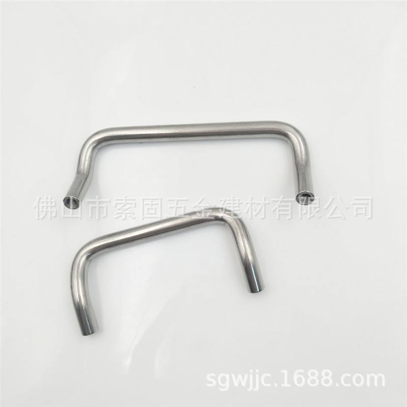 不锈钢直径6/8小径角型拉手UHFNSC/XAF51/61斜拉工业双弯U型把手