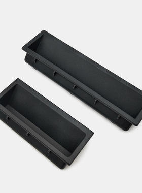 ABS塑料拉手小型把手SOUTHCO P2-4X嵌入埋入黑色拉手卡入快装拉手
