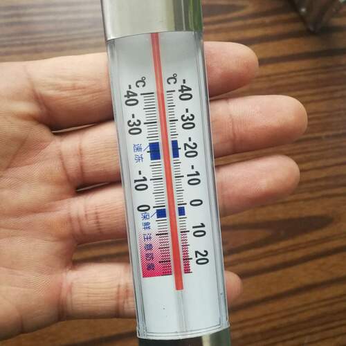 北双桥冰箱温度计 家用玻璃温度计 冷库温度表吸盘冰柜测温计