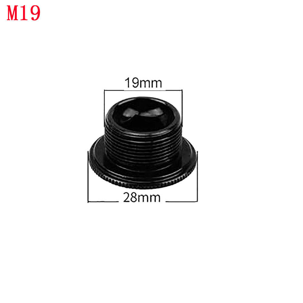 自行车铝合金曲柄螺丝 公路车单车中轴螺帽 山地车牙盘曲柄盖 M19