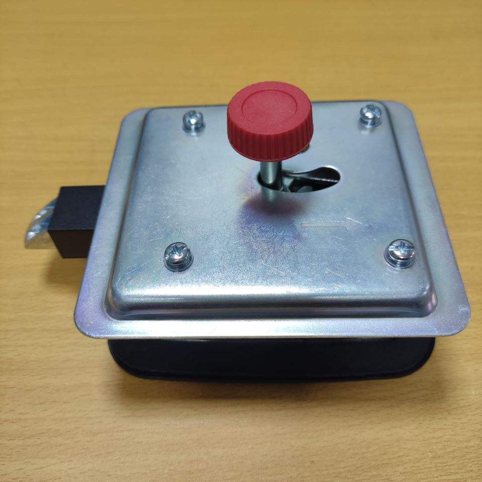 新品房车锁拉动式平面锁里外开锌合金门锁三点连动舱门锁房车门锁