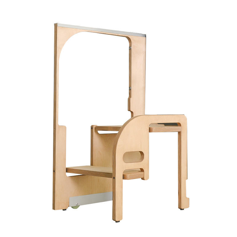 多功能折叠二步梯家用儿童台阶垫脚厨房增高左右通用嵌入收纳梯子