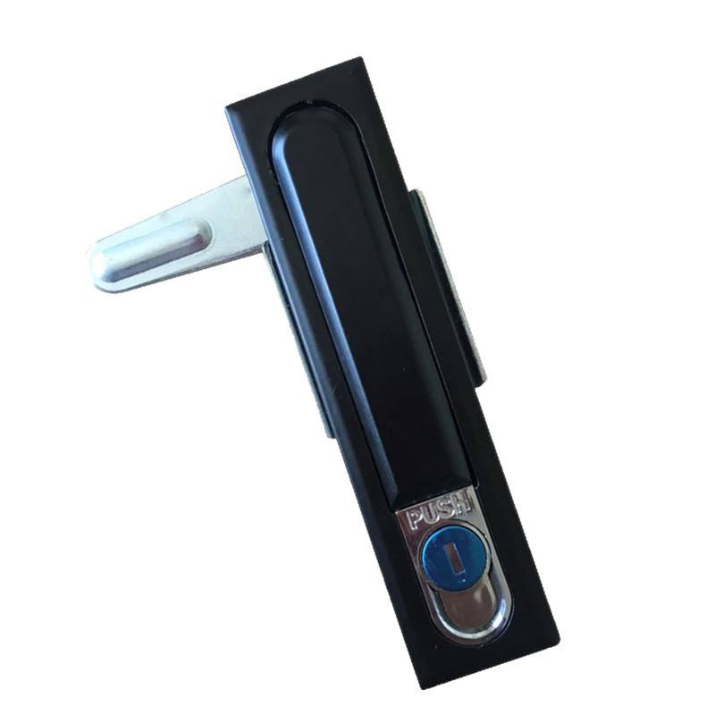 平面锁MS490锁机械锁电柜门机柜锁MS618配电箱大黑锁MS818锁