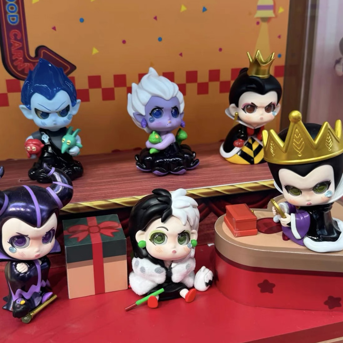 正版迪士尼反派天生不服系列盲盒手办可爱邪恶皇后公仔桌面摆件礼