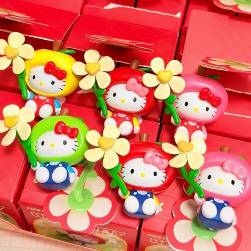 正版HelloKitty兜风花花系列风车萌趣豆凯蒂猫周边可爱送女生礼物
