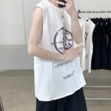2021年夏季新款无袖背心T恤纯棉短袖T恤A061-Ba，男装T恤，电商A061