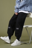 2021新款绿墙灯芯绒黑色1休闲宽松运动裤A061-K1885-P50，男装休闲裤，电商A061