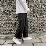 2021黑色仿麻休闲裤A061老板说稳的，男装休闲裤，电商A061