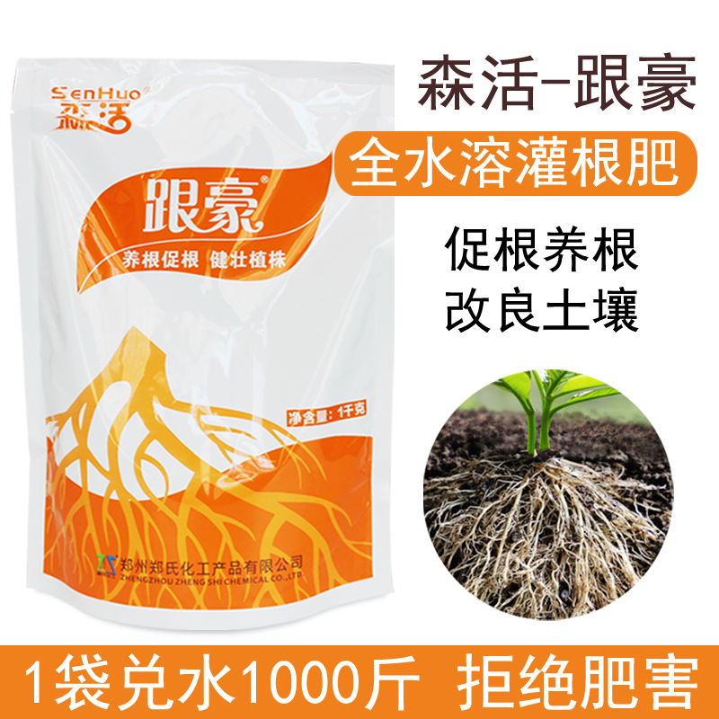 森活跟豪大树苗木草坪古树复壮腐殖酸活化土壤促根生根专利水溶肥