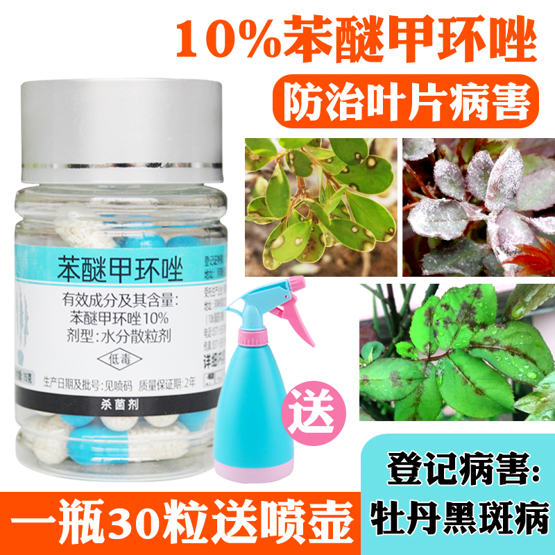 植物杀菌剂苯醚甲环唑胶囊瓶装好清闲白粉黑斑病叶部病害灭菌花药,农用物资,杀菌剂,淘宝优惠券,粉丝福利购,淘宝优惠卷