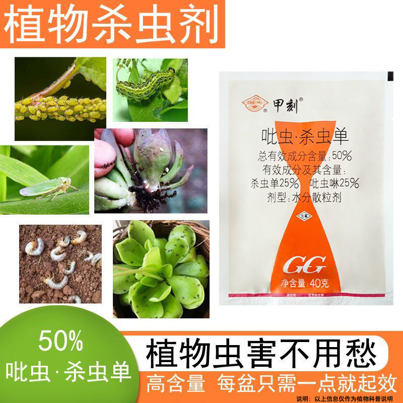 国光小白药花卉兰花多肉土壤内吸杀虫腻虫根粉小黑飞介壳虫吡虫啉