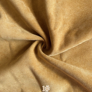 细条灯芯绒布料纯色条绒外套服装衬衫卫衣棉袄裤子丝绒面料零头布