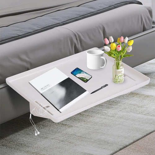 床沿子母床上铺悬空床架置物架沙发扶手托盘板边几床头放茶水杯架