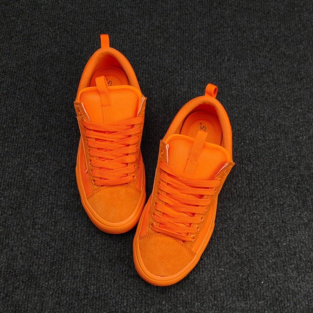 Atiba Jefferson联名OS亮橙色男女低帮休闲鞋复古滑板鞋面包鞋,流行男鞋,休闲板鞋,淘宝优惠券,粉丝福利购,淘宝优惠卷