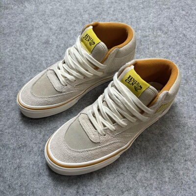 FTMD futuremade小屁孩联名米色翻毛皮中帮男女休闲鞋全麂皮板鞋