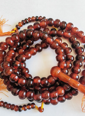 藏式手工牦牛角佛珠108念珠原创设计原装民族风