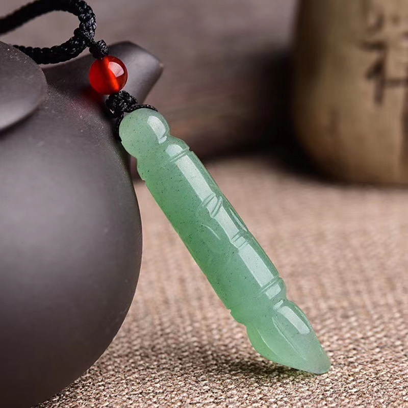 天然东陵玉文昌笔吊坠 东陵玉文采笔吊坠 东陵玉状元笔吊坠