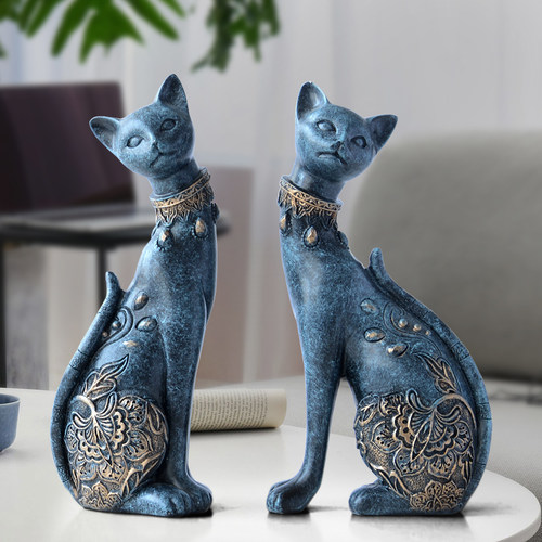 招财猫欧式风电视柜办公室装饰品