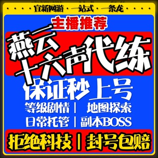 燕云十六声代练代打代肝带刷升级地图探索日常奇珍奇术副本剧情