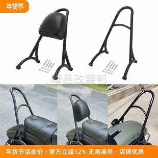 适用于哈雷XL883 1200 X48 新款Burly改装后靠背后弓背专用后靠背