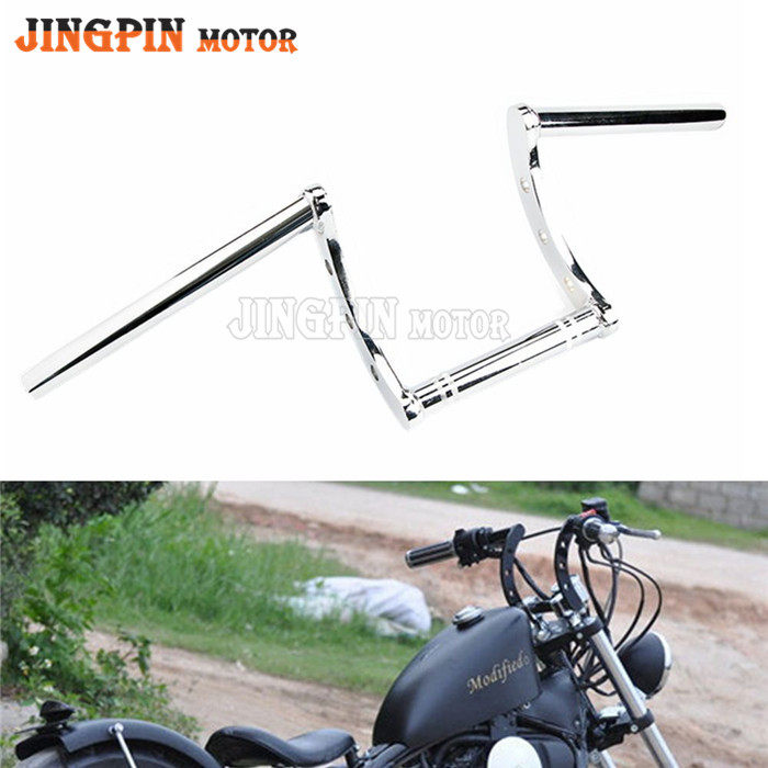 摩托车配件哈雷巡航太子车改装复古bobber chopper龙头 Z字型车把