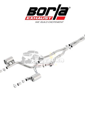 进口BORLA博拉排气系统中尾段套件适用09-21道奇挑战者 R/T 5.7L