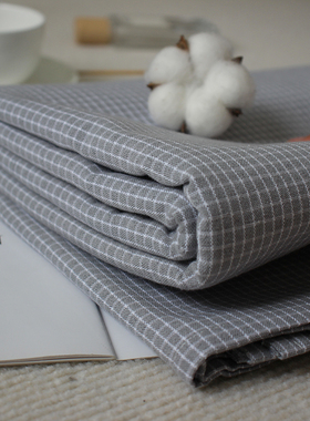 山东老粗布床单 纯棉1米8床一米五双人单人灰色麻布不起皱不跑床