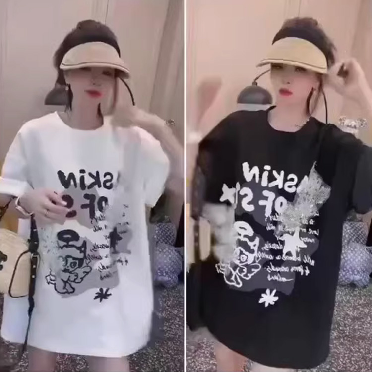 欧货高端正版休闲大版T恤裙