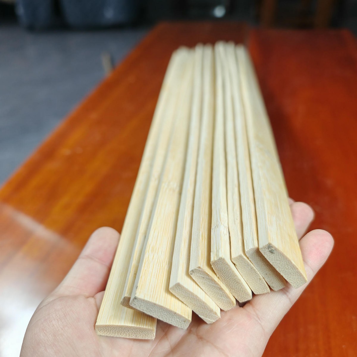 竹森林竹条竹片竹方竹板手工扁竹片手工创意小房子建筑模型材料